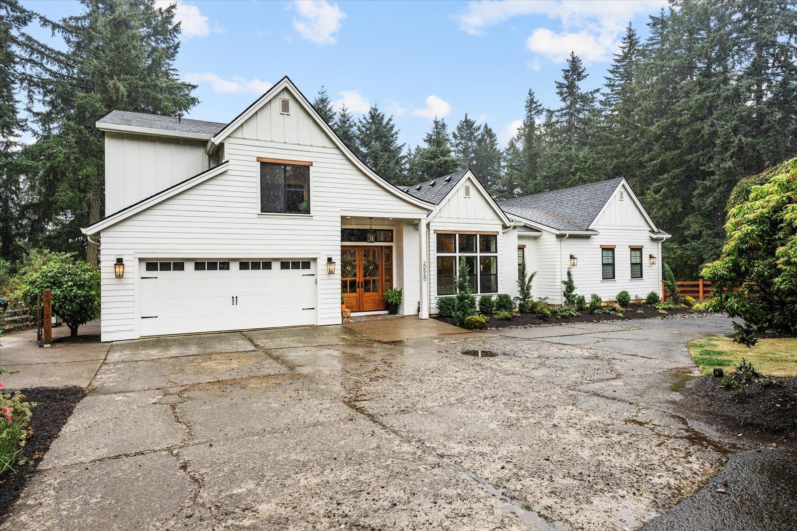 Farmhouse front elevation